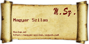 Magyar Szilas névjegykártya